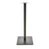 Base de mesa BEVERLY, alta, tubo cuadrado, negra, base de 45 x 45 cms