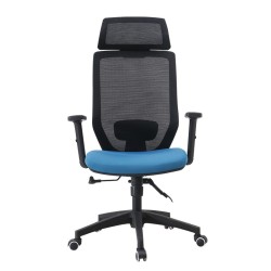 Sillón de oficina CLAYTON, negro, malla negra
