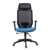 Sillón de oficina CLAYTON, negro, malla negra