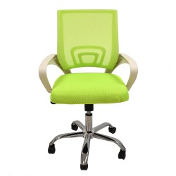 Sillón de oficina FISS NEW (M), blanco, regulación de altura, basculante