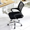 Sillón de oficina FISS NEW (M), negro, basculante