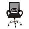 Sillón de oficina FISS NEW (M), negro, basculante