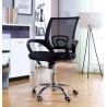 Sillón de oficina FISS NEW (M), negro, basculante