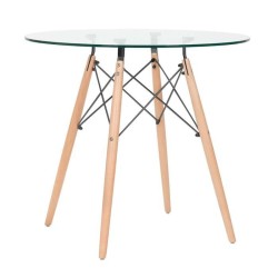 Mesa STAR (TO), madera, cristal