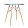 Mesa STAR (TO), madera, cristal