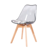 Silla TORRE 4P, madera, transparente