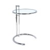 Mesa EG NEW, regulable, acero inoxidable y cristal