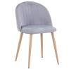 Silla VELVET NEW, patas metálicas