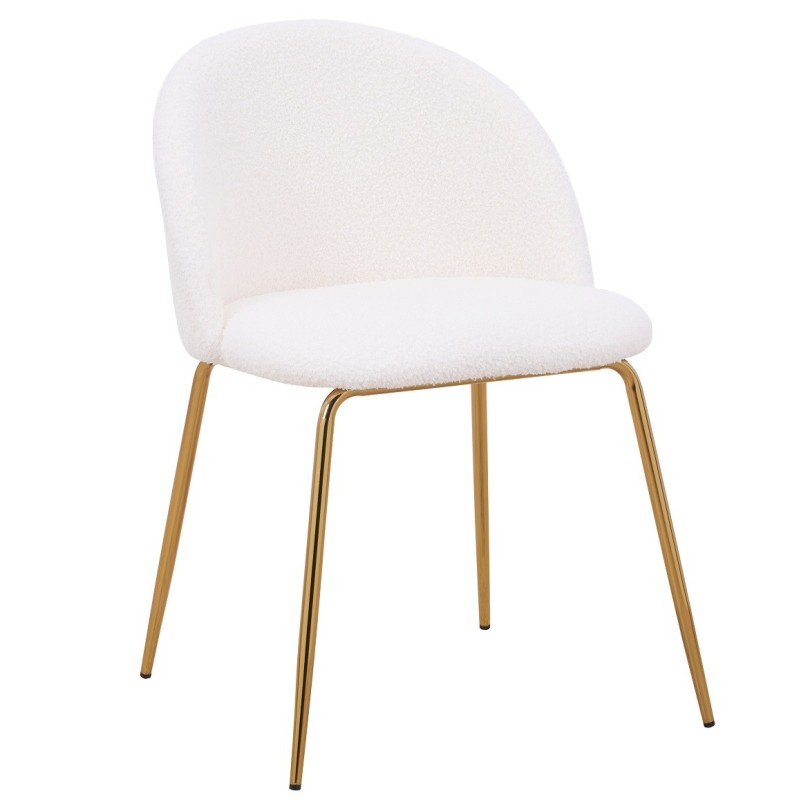 Silla TEDDY, patas doradas