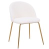 Silla TEDDY, patas doradas