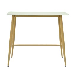 Mesa alta GOBBI, metal, blanca