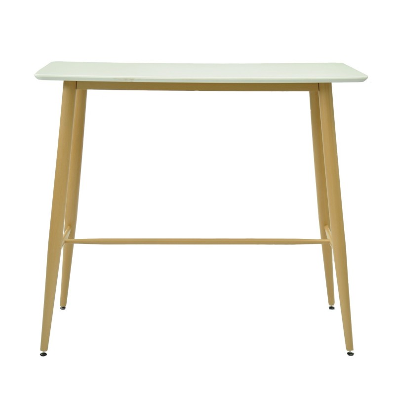 Mesa alta GOBBI, metal, blanca