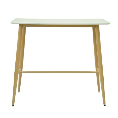 Mesa alta GOBBI, metal, blanca