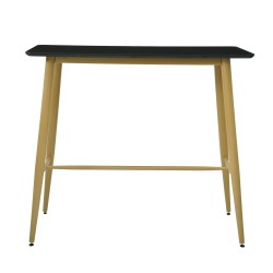 Mesa alta GOBBI, metal, negra