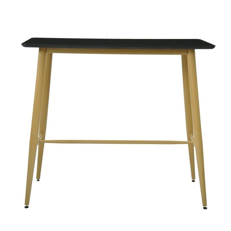 Mesa alta GOBBI, metal, negra