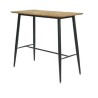 Mesa alta NITRA, metal, tapa DM 6064 vintage