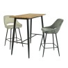Mesa alta NITRA, metal, tapa DM 6064 vintage