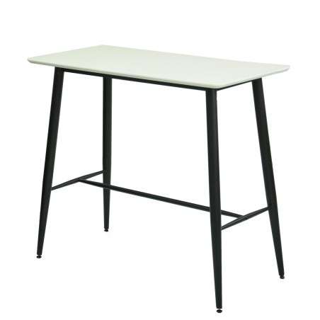 Mesa alta NITRA, metal, tapa blanca
