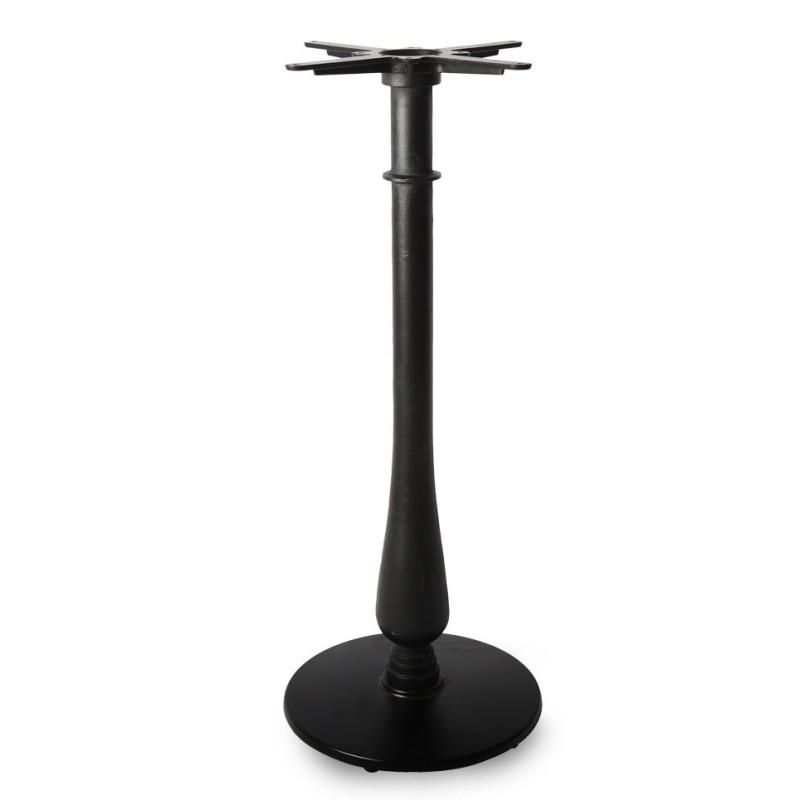 Base de mesa TÁMESIS, alta, negra, 43 cms de diámetro