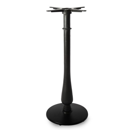 Base de mesa TÁMESIS, alta, negra, 43 cms de diámetro