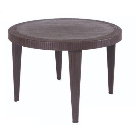 Mesa KATIA, polipropileno marrón chocolate