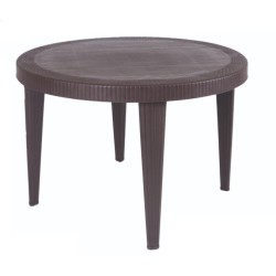 Mesa KATIA, polipropileno marrón chocolate