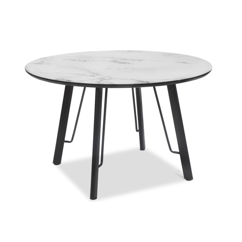 Mesa BIAGIO, metal, tapa DM imitación mármol