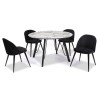 Mesa BIAGIO, metal, tapa DM imitación mármol