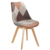 Silla TORRE 4P, madera, patchwork