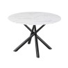 Mesa SAHARA, metal negro, tapa de cristal templado