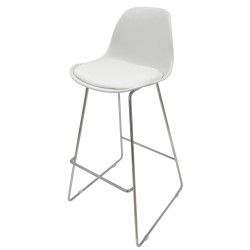 Taburete TOW FIBB, cromado