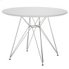 Mesa STAR, cromada, lacada blanca