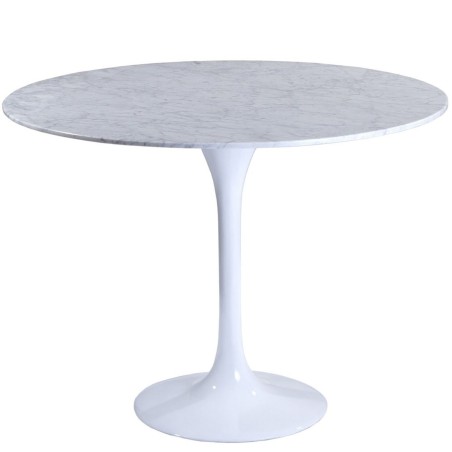 Mesa TUL, fibra de vidrio, mármol blanco