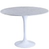 Mesa TUL, fibra de vidrio, mármol blanco