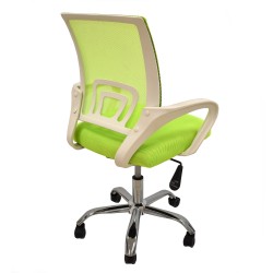 Sillón de oficina FISS NEW, blanco, regulación de altura, basculante
