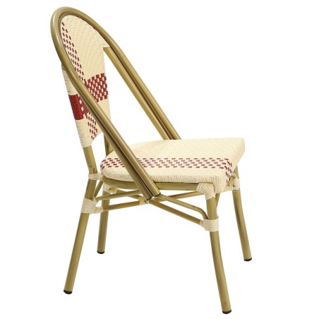 Silla GARNIER, apilable, aluminio