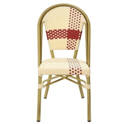 Silla GARNIER, apilable, aluminio