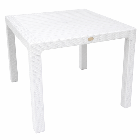 Mesa MIJAS, polipropileno blanco