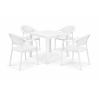 Mesa MIJAS, polipropileno blanco
