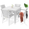 Mesa MIJAS, polipropileno blanco