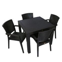 Mesa MIJAS, polipropileno negro