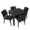 Mesa MIJAS, polipropileno negro