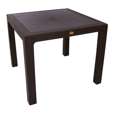 Mesa MIJAS, polipropileno marrón chocolate