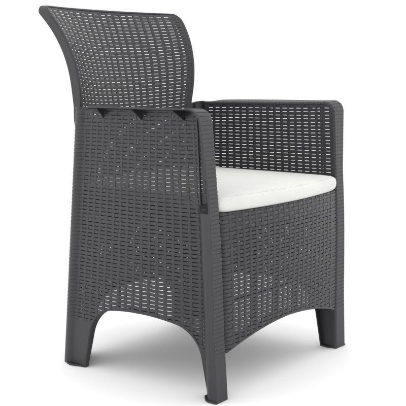 Sillón ILEÓN, polipropileno antracita