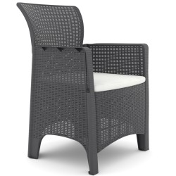 Sillón ILEÓN, polipropileno antracita