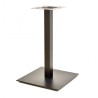 Base de mesa TROCADERO, tubo cuadrado, negra, base de acero de 8 mm. 45 x 45 cms