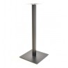 Base de mesa TROCADERO, alta, tubo cuadrado, negra, base de acero de 8 mm 45x45 cms