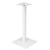 Base de mesa BEVERLY BL110, alta, tubo cuadrado, blanca, base de 45 x 45 cms