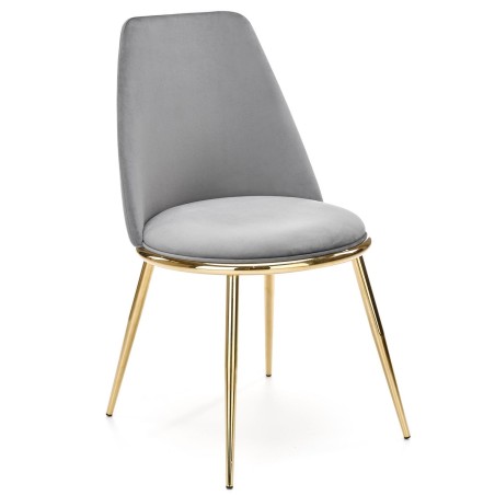 Silla TAVIRA, metal, cromado dorado