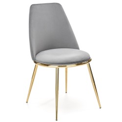 Silla TAVIRA, metal, cromado dorado